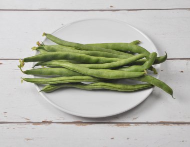 Platte ve yıpranmış ahşap fasulye