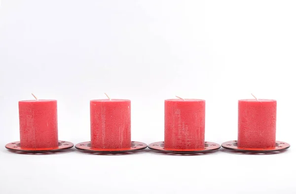 Christmassy Decoration Candles — Stock Photo, Image