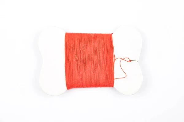 Yarn Wound Paperboard White — Stock Photo, Image