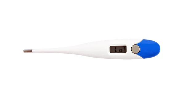 Digitales Klinisches Thermometer Auf Weißem Hintergrund — Stockfoto