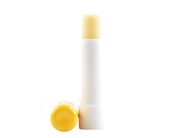 Bees Balm Lipstick White Background — Stock Photo, Image