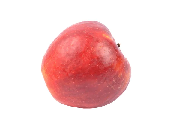 Червоне Яблуко Білому — стокове фото