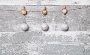 Noel dekorasyonu ile kurulların yıpranmış ekran