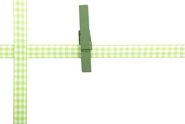 Background Checkered Ribbon Peg — Stock Photo, Image