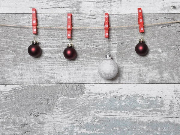 Weathered Screen Boards Christmas Decoration — Stock Photo, Image