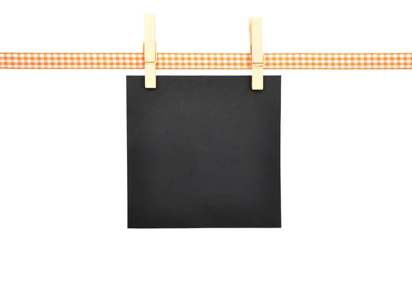 Background Orange White Checkered Ribbon Paper — Stock Photo, Image