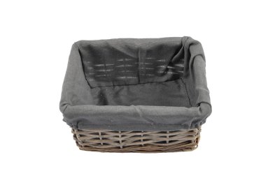 Hasır sepet beyaz arka plan olarak depolamak