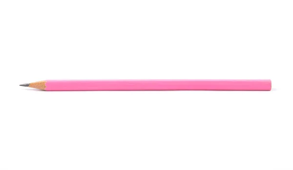 Sharpened Pink Pencil White — Stock Photo, Image