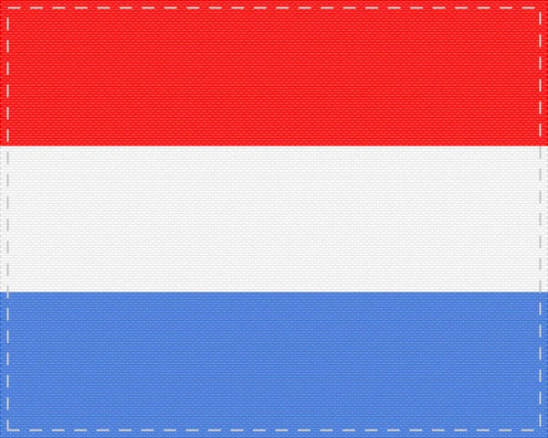 Flagge Luxemburgs Auf Tuch — Stockvektor