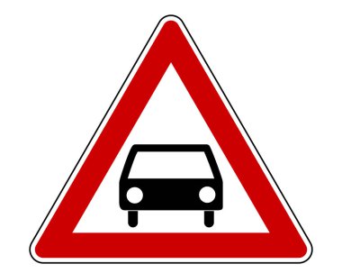 Arabalı trafik tabelası