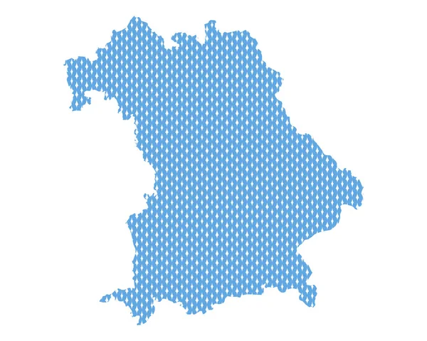 Mapa Liso Baviera —  Vetores de Stock