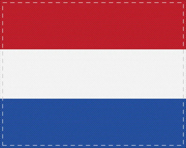 Flag Netherlands Cloth — Stock Vector