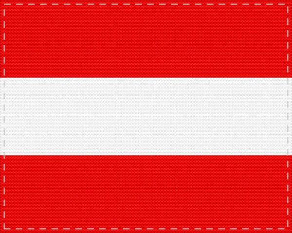 Flagge Von Österreich Auf Tuch — Stockvektor