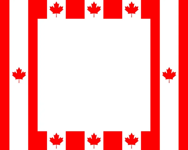 Drapeau canadien avec espace de copie — Image vectorielle