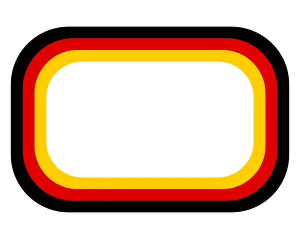 Deutsche Flagge mit Kopierraum — Stockvektor