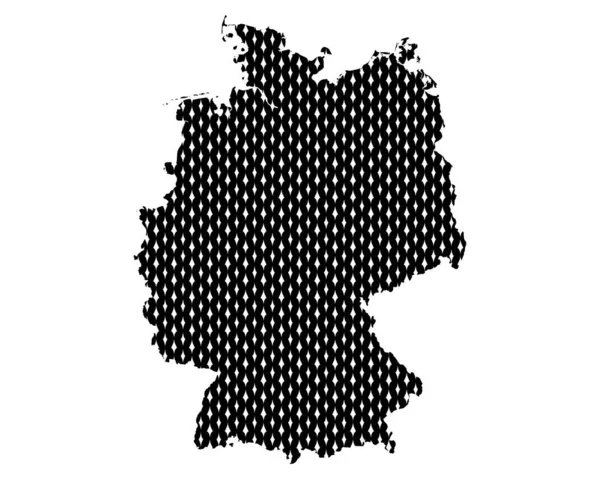 Obyčejný Mapa Německa — Stockový vektor