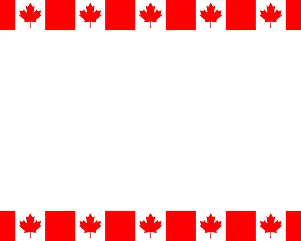 Bandera canadiense con espacio para copiar — Archivo Imágenes Vectoriales