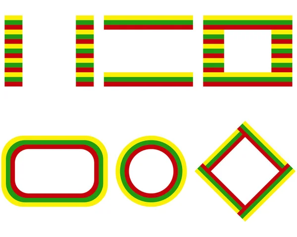 Bandeiras da Lituânia com espaço de cópia —  Vetores de Stock