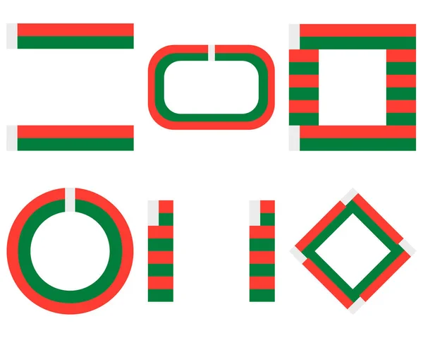 コピースペース付きマダガスカルの旗 — ストックベクタ