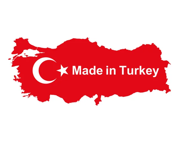 Türkiye 'de kalite mühür — Stok Vektör