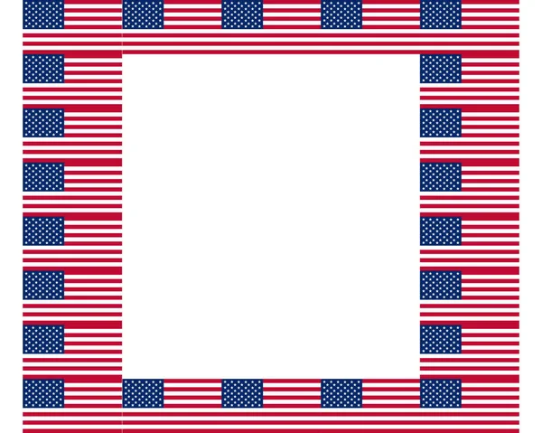 American flag with copy space — Stock Vector