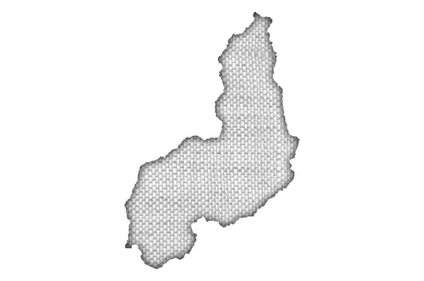 Карта Пьяуи Старом Постельном Белье — стоковое фото