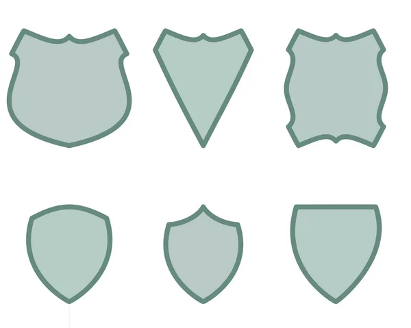 Emblem Oder Kopierraum Auf Weißem Hintergrund — Stockvektor