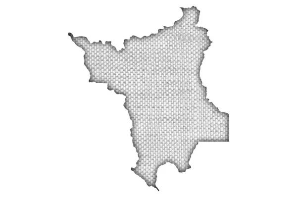 Карта Рораймы Старом Постельном Белье — стоковое фото