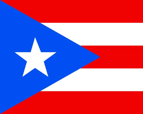 Bandeira Porto Rico Como Ilustração Vetorial —  Vetores de Stock
