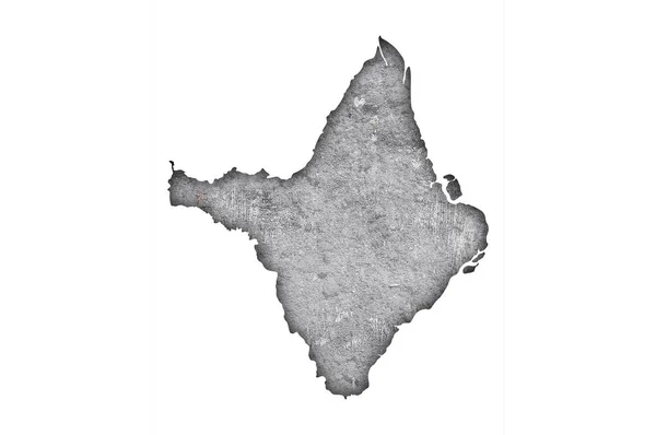Amapa关于风化混凝土的地图 — 图库照片