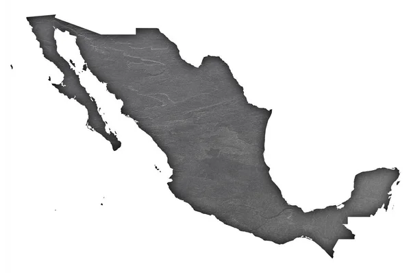 Map Mexico Dark Slate — Stock Photo, Image