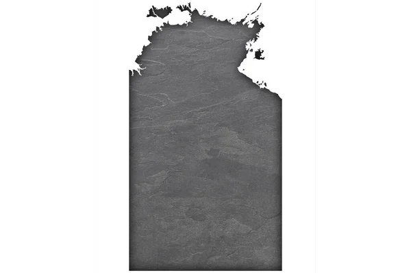 Map Northern Territory Dark Slate — Stock Photo, Image