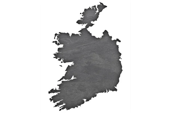 Irland Karte Auf Dunklem Schiefer — Stockfoto