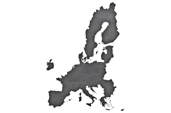 Map European Union Dark Slate — Stock Photo, Image
