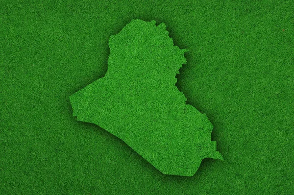 緑にイラクの地図を感じた — ストック写真