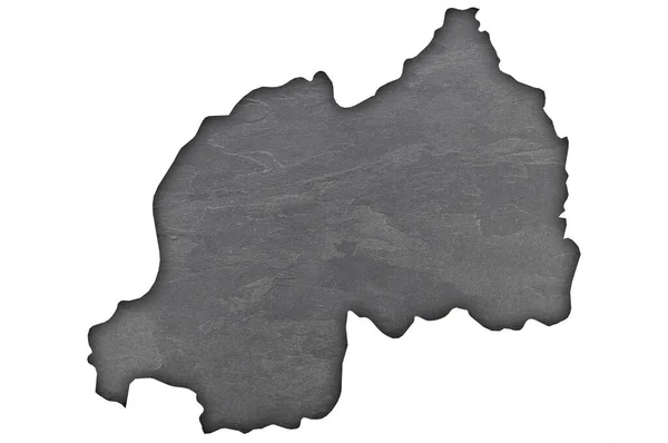 Mapa Ruanda Pizarra Oscura — Foto de Stock