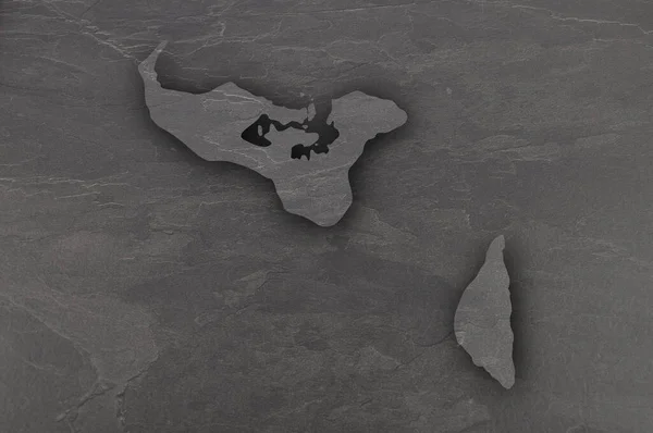 Карта Тонга Темному Аркуші — стокове фото