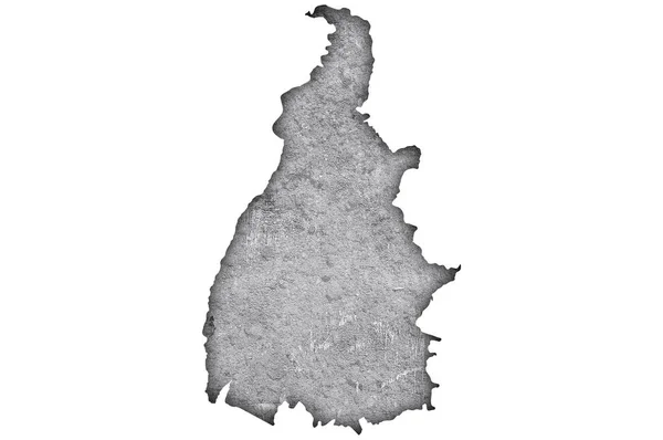 Map Tocantins Weathered Concrete — Stock Photo, Image