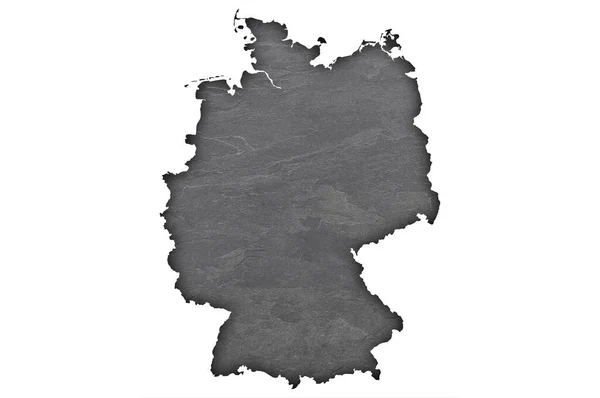 Mapa Alemania Pizarra Oscura — Foto de Stock