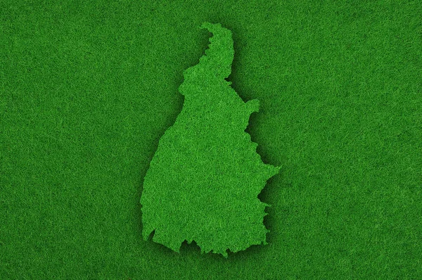 Map Tocantins Green Felt — Stock Photo, Image