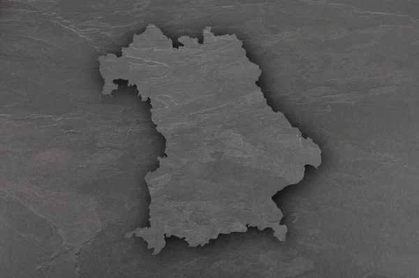 Bavyera Haritası Karanlık Sayfada — Stok fotoğraf