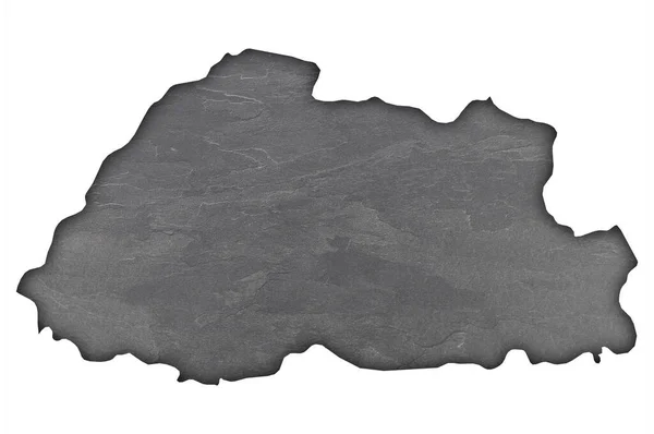 不丹黑板岩地图 — 图库照片