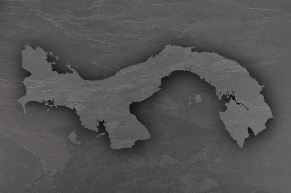 Карта Панами Темному Аркуші — стокове фото