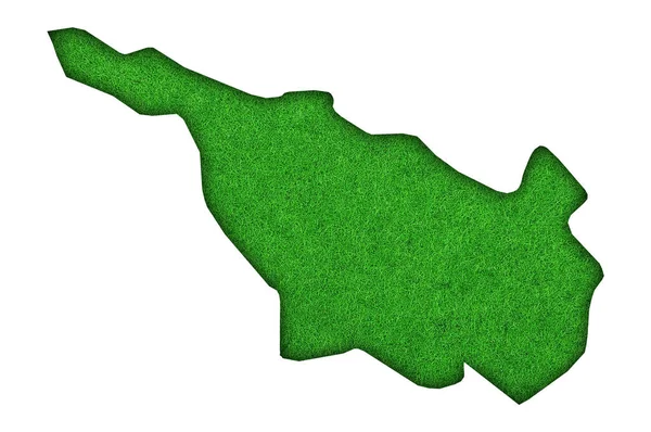 Mapa Brém Zelené Plsti — Stock fotografie
