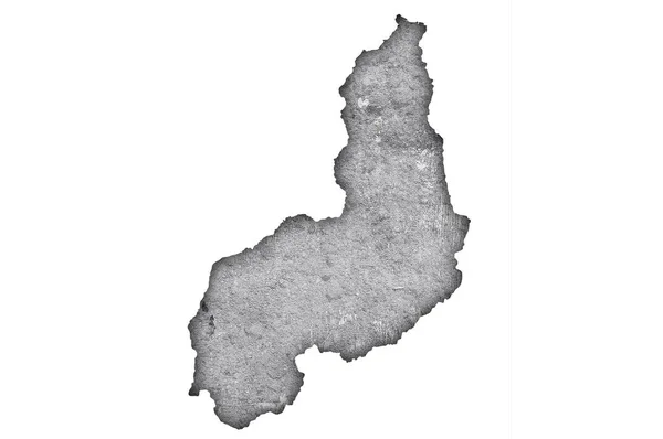 Mapa Piaui Sobre Hormigón Envejecido —  Fotos de Stock