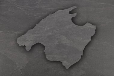 Mallorca Haritası Koyu Sayfa