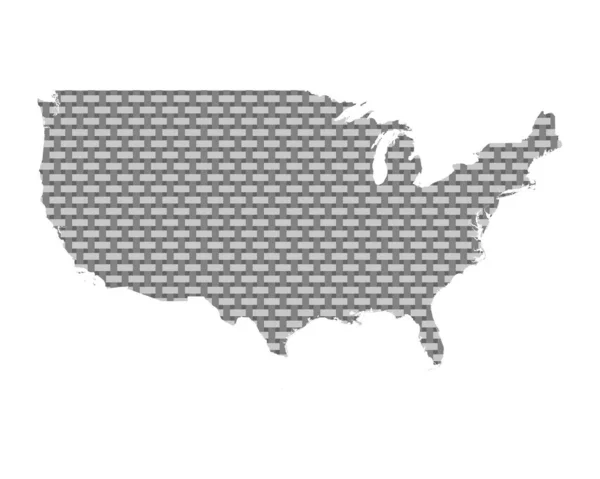 Amerikai Egyesült Államok Térképe — Stock Vector
