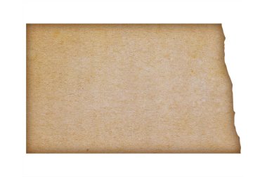 Grunge kağıt üzerinde Kuzey Dakota 'nın doğru ve ayrıntılı haritası