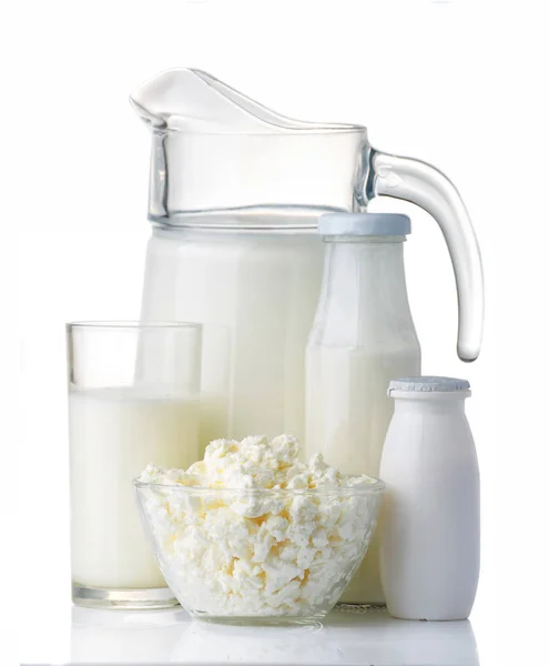 Concepto de productos lácteos y proteicos —  Fotos de Stock