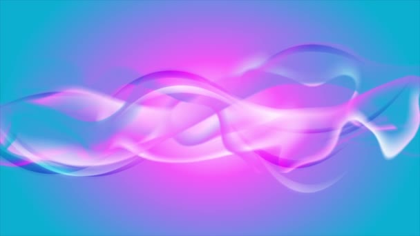 Růžové a modré tekuté abstraktní vlny video animace
